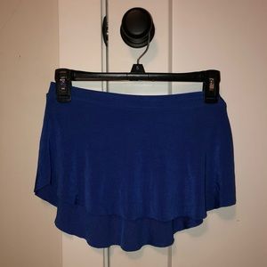 small navy bullet pointe skirt